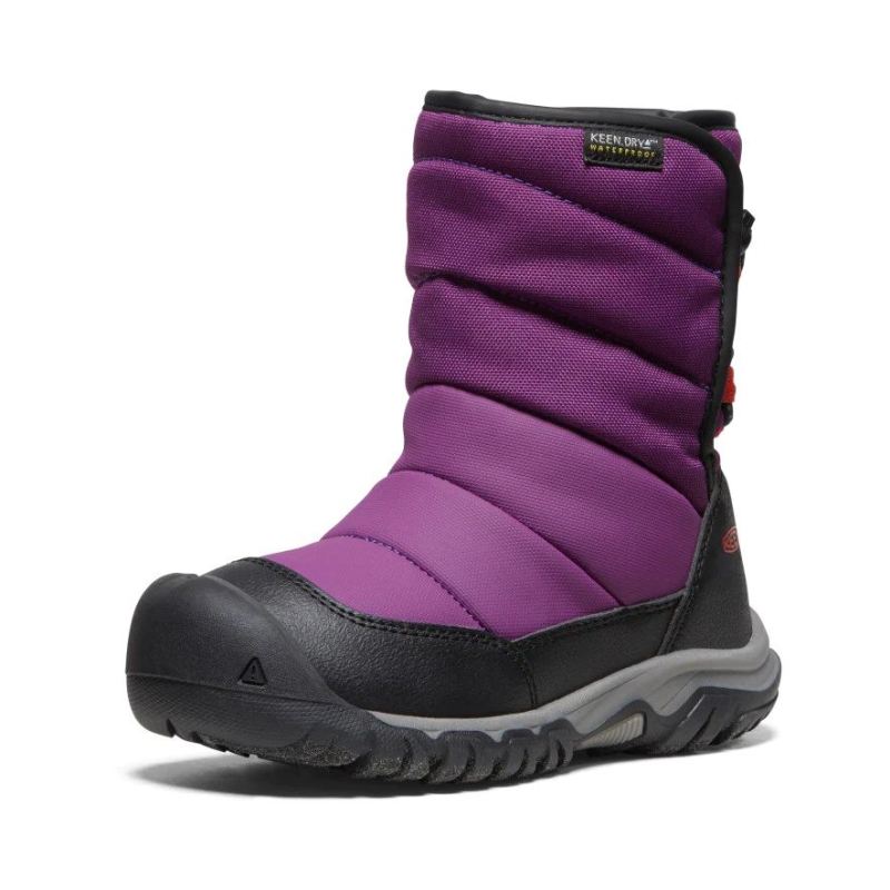 Neu Eingetroffen Keen Puffrider Waterproof Winterstiefel fur jungere Kinder-Charisma/Orange