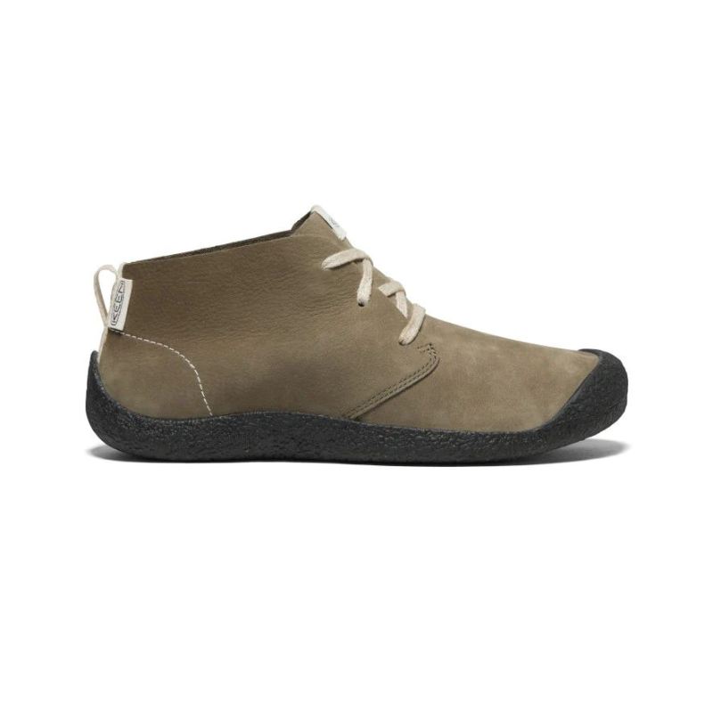 Neu Eingetroffen Keen Mosey Leder-Chukka fur Herren-Dark Olive/Black