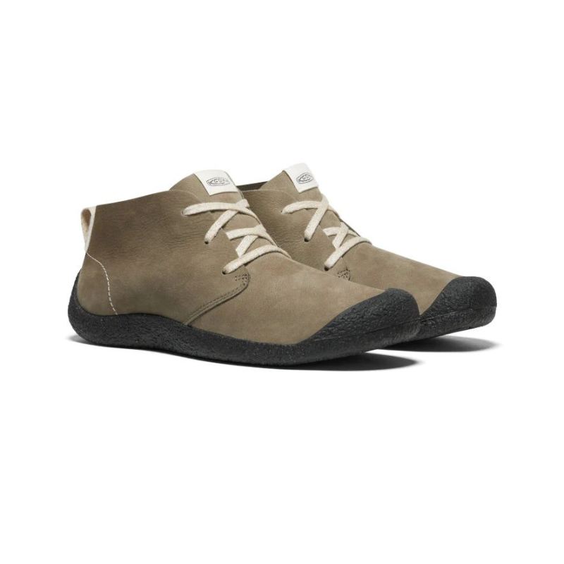 Neu Eingetroffen Keen Mosey Leder-Chukka fur Herren-Dark Olive/Black