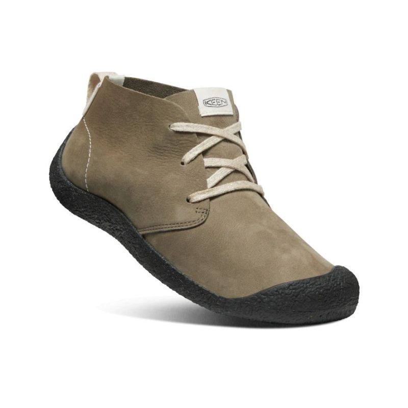 Neu Eingetroffen Keen Mosey Leder-Chukka fur Herren-Dark Olive/Black