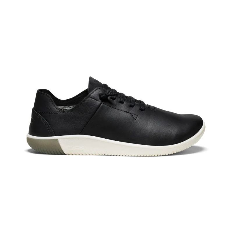 Neu Eingetroffen Keen KNX ungefutterte Ledersneaker fur Damen-Black/Star White