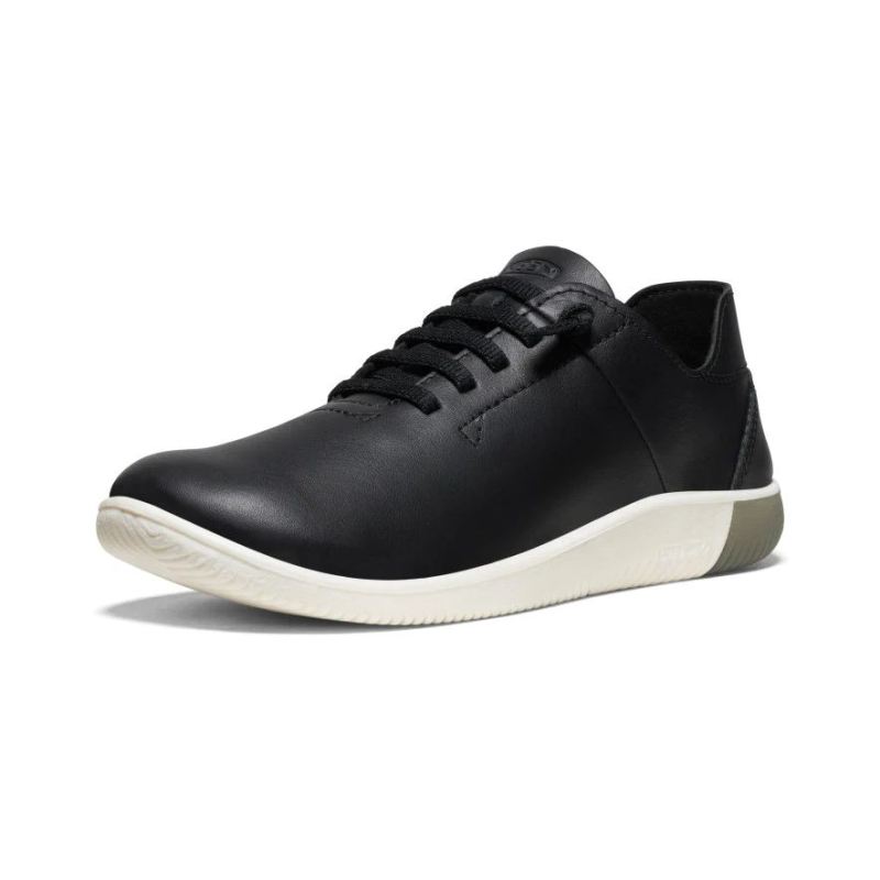 Neu Eingetroffen Keen KNX ungefutterte Ledersneaker fur Damen-Black/Star White