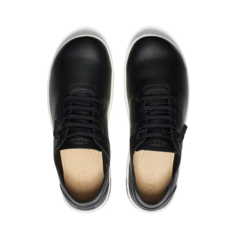Neu Eingetroffen Keen KNX ungefutterte Ledersneaker fur Damen-Black/Star White
