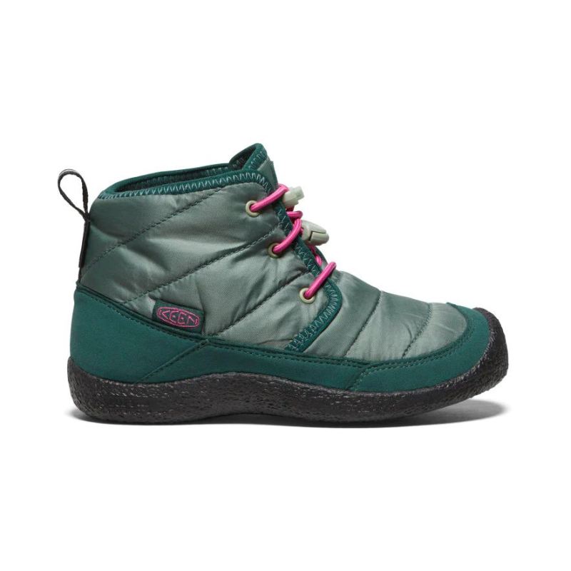 Neu Eingetroffen Keen Howser II Waterproof Chukka fur Jugendliche-Dark Forest/Fuchsia Purple Neu Eingetroffen Keen Howser II Waterproof Chukka fur Jugendliche-Dark Forest/Fuchsia Purple