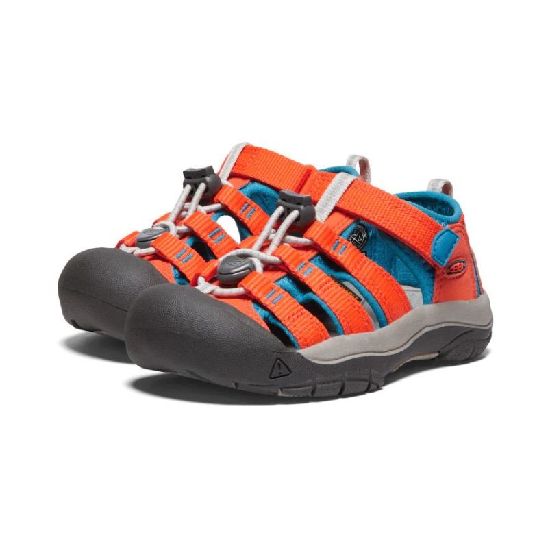 Neu Eingetroffen Keen Newport H2 fur jungere Kinder-Safety Orange/Fjord Blue