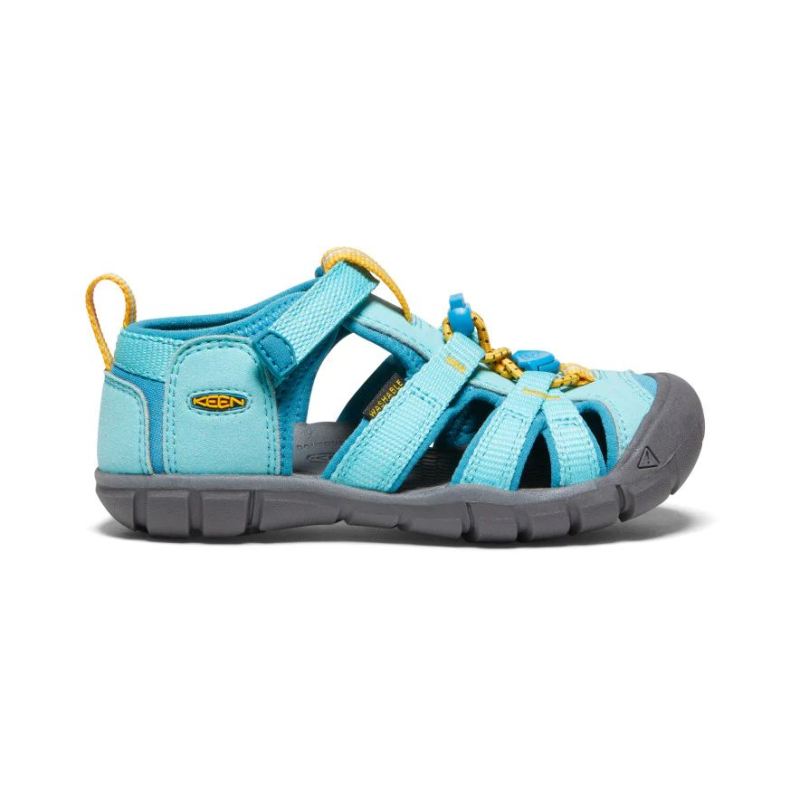 Neu Eingetroffen Keen Seacamp II CNX Sandale fur jungere Kinder-Ipanema/Fjord Blue
