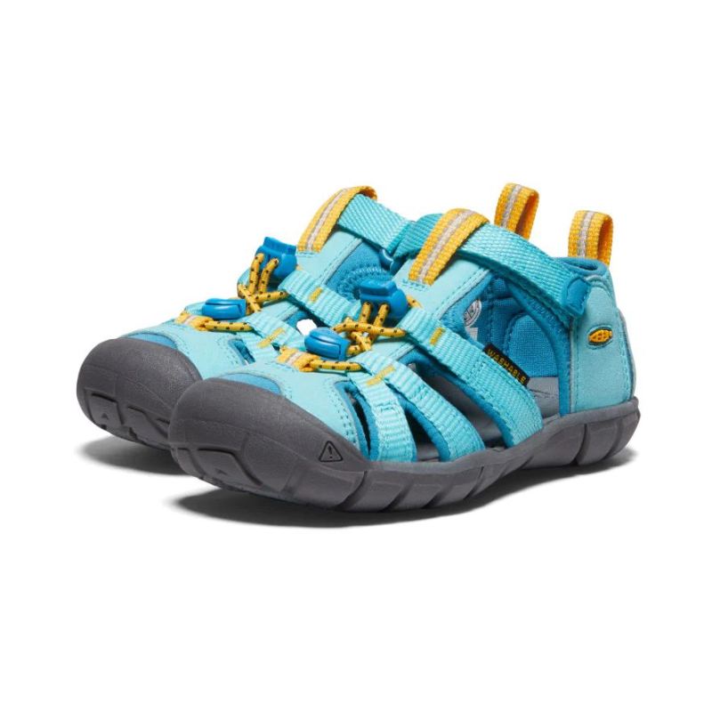 Neu Eingetroffen Keen Seacamp II CNX Sandale fur jungere Kinder-Ipanema/Fjord Blue