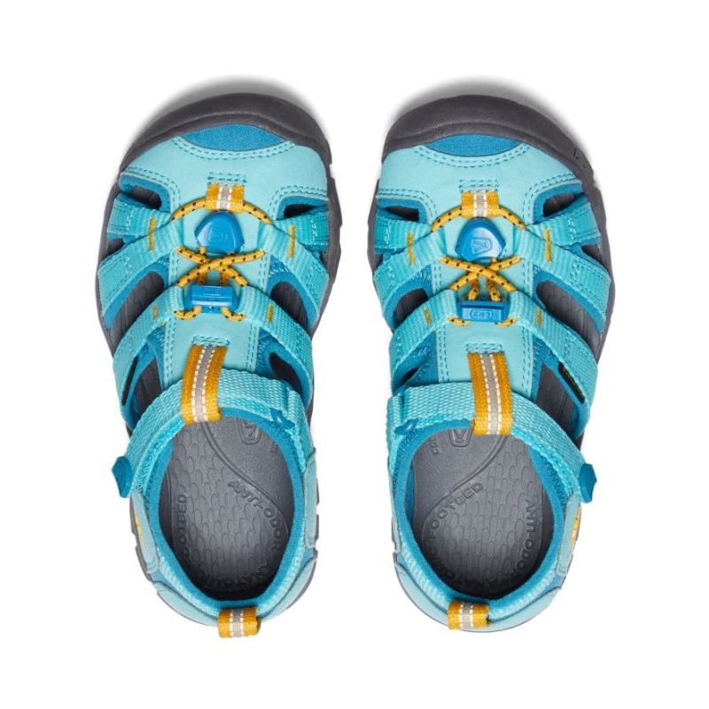 Neu Eingetroffen Keen Seacamp II CNX Sandale fur jungere Kinder-Ipanema/Fjord Blue