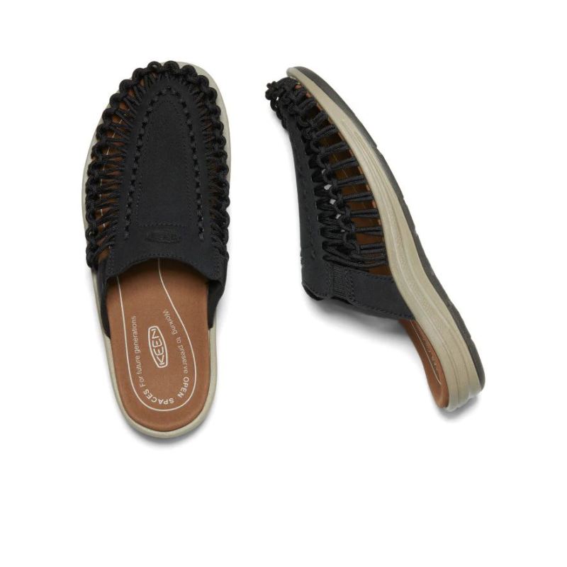 Neu Eingetroffen Keen Uneek II Slide fur Damen-Black/Plaza Taupe