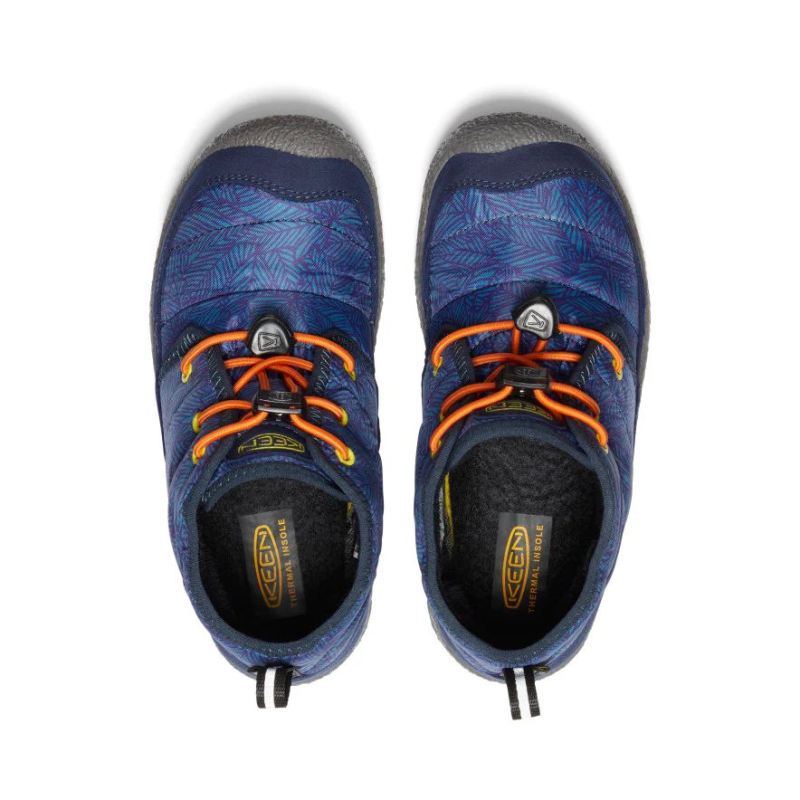 Neu Eingetroffen Keen Howser II Waterproof Chukka fur Jugendliche-Deep Lagoon/Evening Primrose