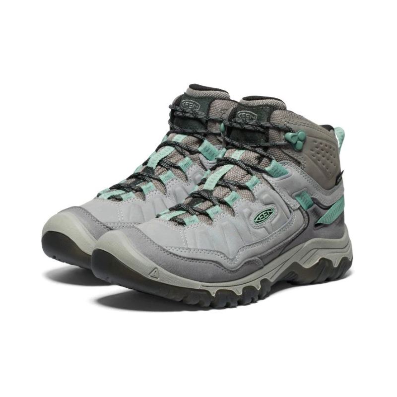 Neu Eingetroffen Keen Targhee IV Waterproof Wanderstiefel fur Damen-Alloy/Granite Green