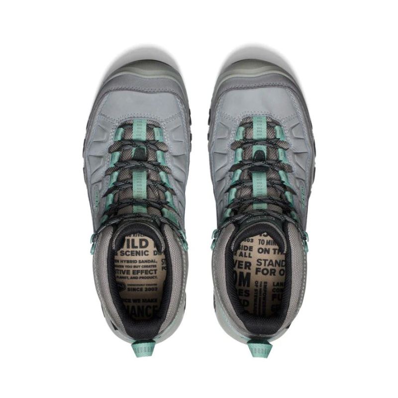 Neu Eingetroffen Keen Targhee IV Waterproof Wanderstiefel fur Damen-Alloy/Granite Green