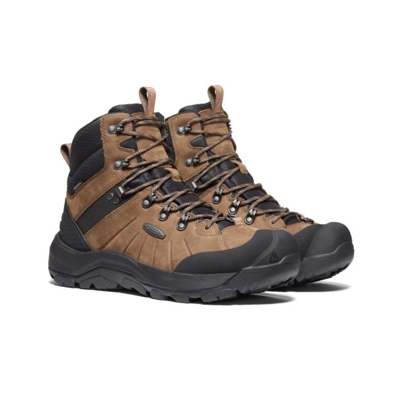 Neu Eingetroffen Keen Revel IV Mid Polar Waterproof Winterstiefel fur Herren-Dark Earth/Caramel Caf谷
