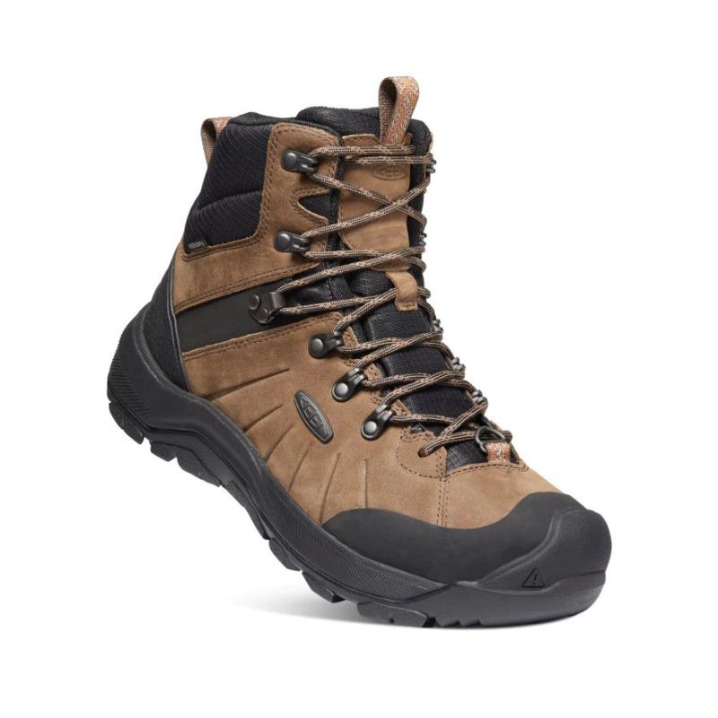 Neu Eingetroffen Keen Revel IV Mid Polar Waterproof Winterstiefel fur Herren-Dark Earth/Caramel Caf谷