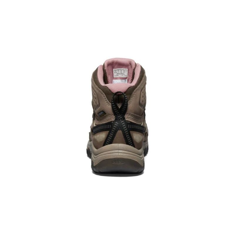 Neu Eingetroffen Keen Targhee IV Waterproof Wanderstiefel fur Damen-Brindle/Nostalgia Rose