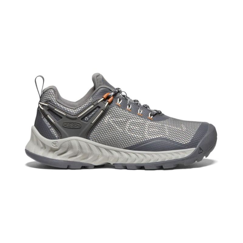 Neu Eingetroffen Keen NXIS EVO Waterproof Schuhe fur Damen-Steel Grey/Keen Maple