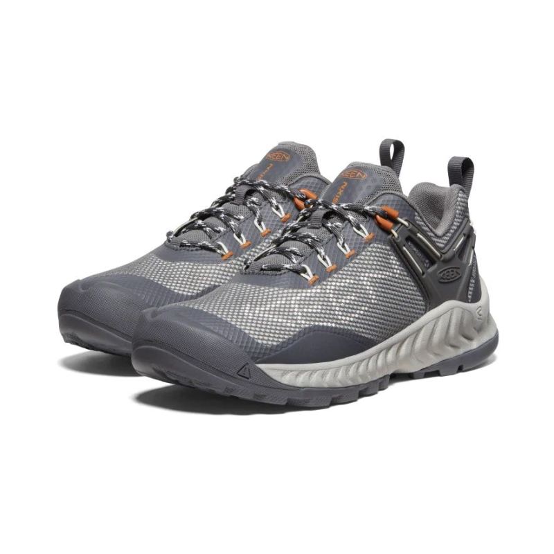 Neu Eingetroffen Keen NXIS EVO Waterproof Schuhe fur Damen-Steel Grey/Keen Maple