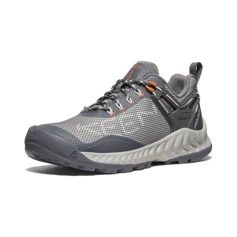 Neu Eingetroffen Keen NXIS EVO Waterproof Schuhe fur Damen-Steel Grey/Keen Maple