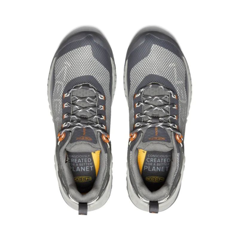 Neu Eingetroffen Keen NXIS EVO Waterproof Schuhe fur Damen-Steel Grey/Keen Maple