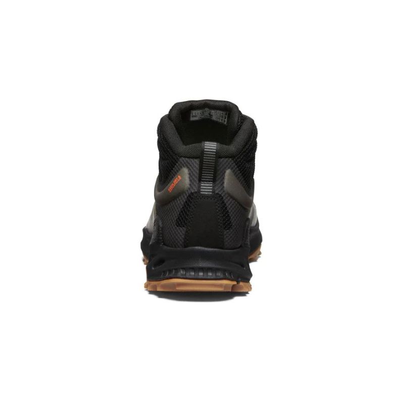 Neu Eingetroffen Keen Zionic Waterproof Wanderstiefel fur Herren-Dark Olive/Scarlet Ibis