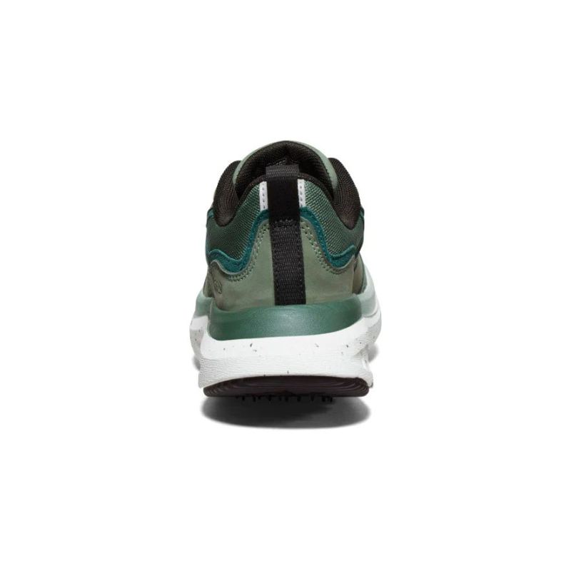 Neu Eingetroffen Keen WK400 Leder Walking Schuhe fur Damen-Dark Forest/Sea Moss