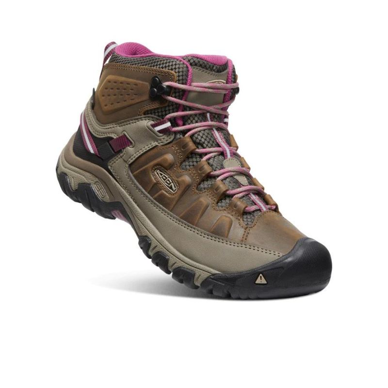 Neu Eingetroffen Keen Targhee III Waterproof Wanderstiefel fur Damen-Weiss/Boysenberry