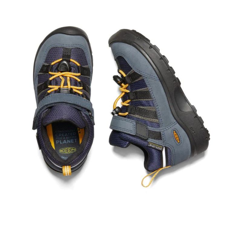 Neu Eingetroffen Keen Hikeport II Waterproof Sneaker fur jungere Kinder-Blue Nights/Sunflower