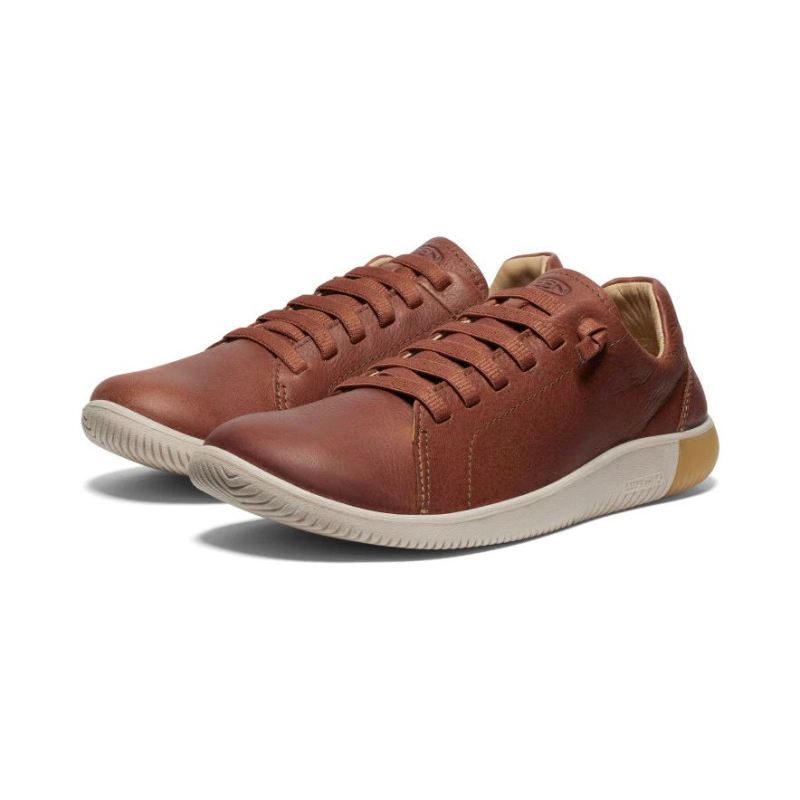 Neu Eingetroffen Keen KNX Ledersneaker fur Herren-Tortoise Shell/Plaza Taupe