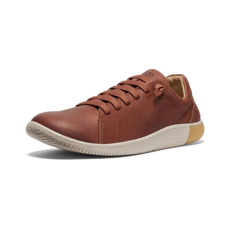 Neu Eingetroffen Keen KNX Ledersneaker fur Herren-Tortoise Shell/Plaza Taupe