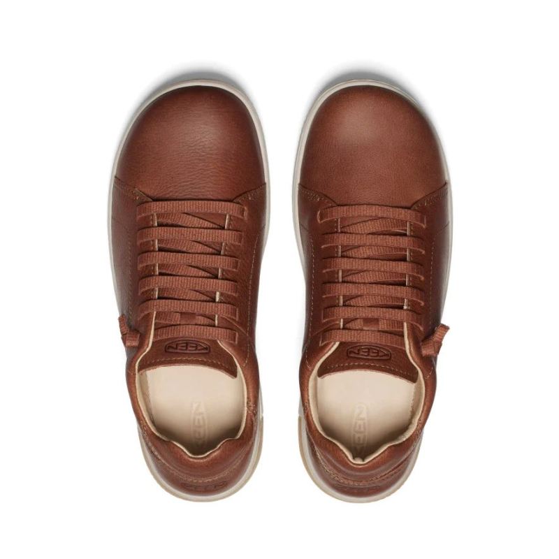 Neu Eingetroffen Keen KNX Ledersneaker fur Herren-Tortoise Shell/Plaza Taupe