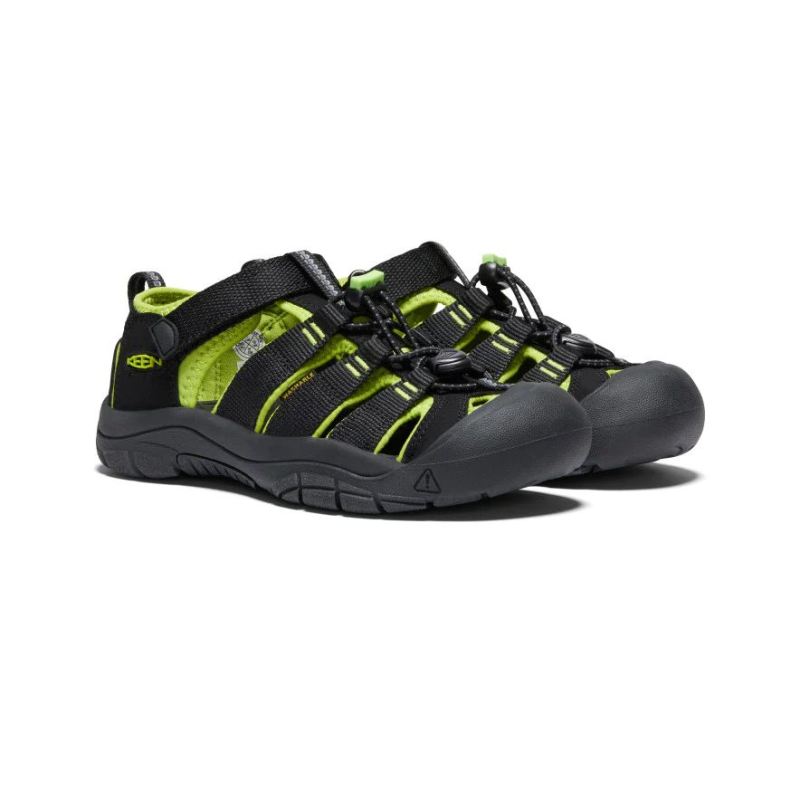 Neu Eingetroffen Keen Newport H2 fur Jugendliche-Black/Lime Green