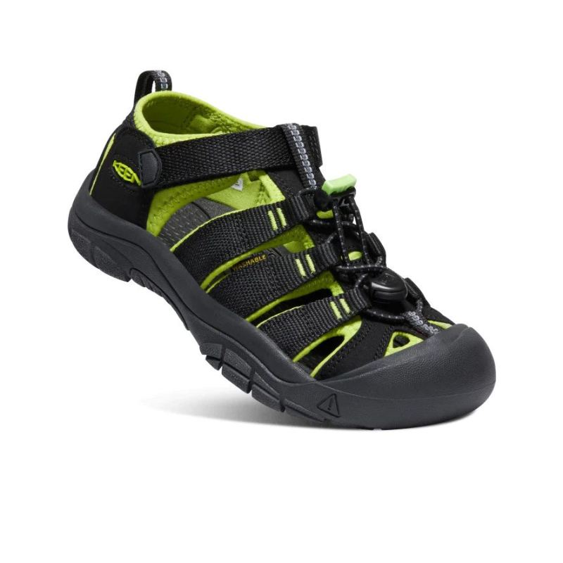 Neu Eingetroffen Keen Newport H2 fur Jugendliche-Black/Lime Green