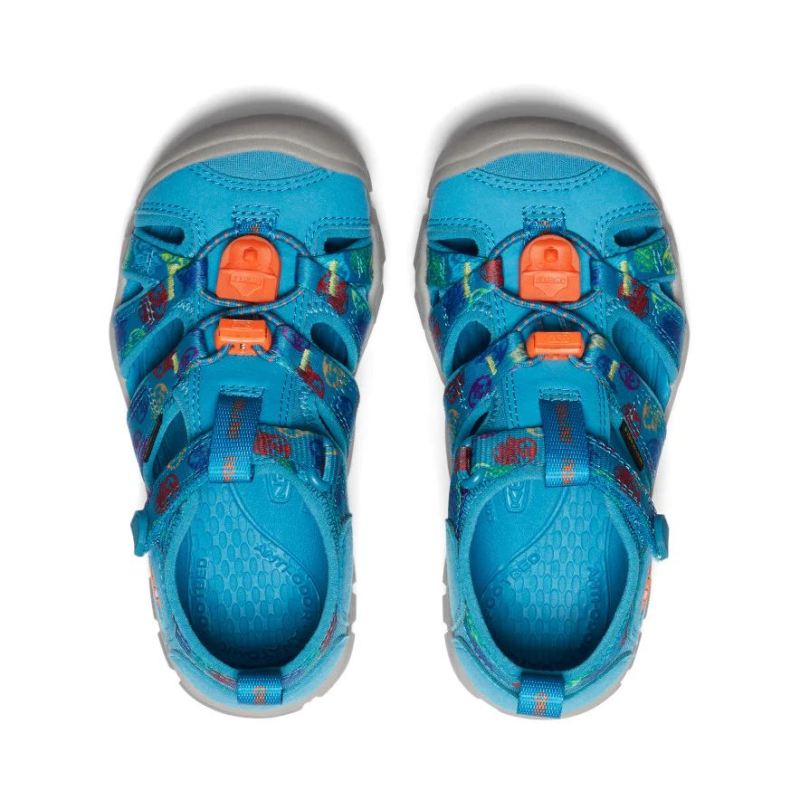 Neu Eingetroffen Keen Little Kids' Seacamp II CNX Sandal x Smokey Bear-Smokey Bear/Fjord Blue