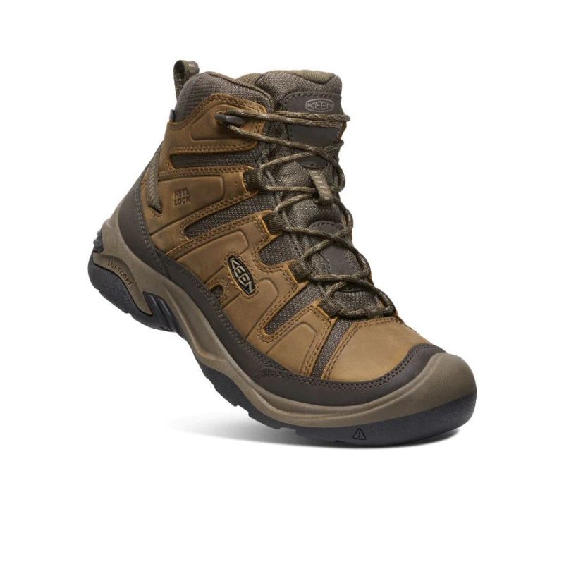 Neu Eingetroffen Keen Circadia Waterproof Wanderstiefel fur Herren-Bison/Brindle