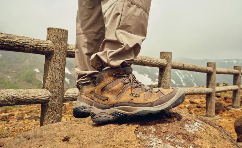 Neu Eingetroffen Keen Circadia Waterproof Wanderstiefel fur Herren-Bison/Brindle