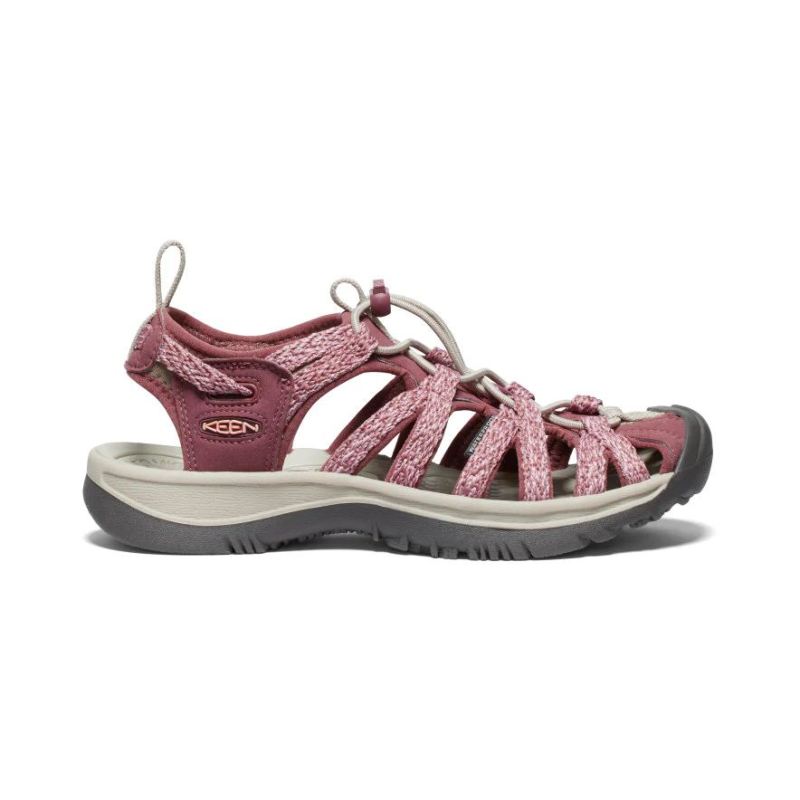 Neu Eingetroffen Keen Whisper Sandalen fur Damen-Rose Brown/Peach Parfait