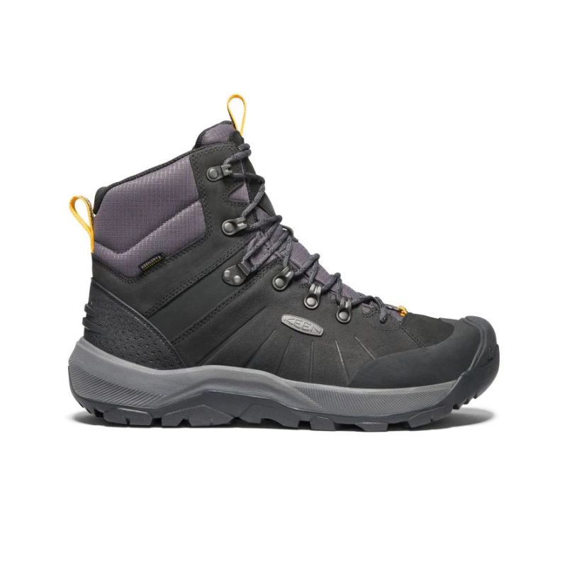 Neu Eingetroffen Keen Revel IV Mid Polar Waterproof Winterstiefel fur Herren-Black/Magnet