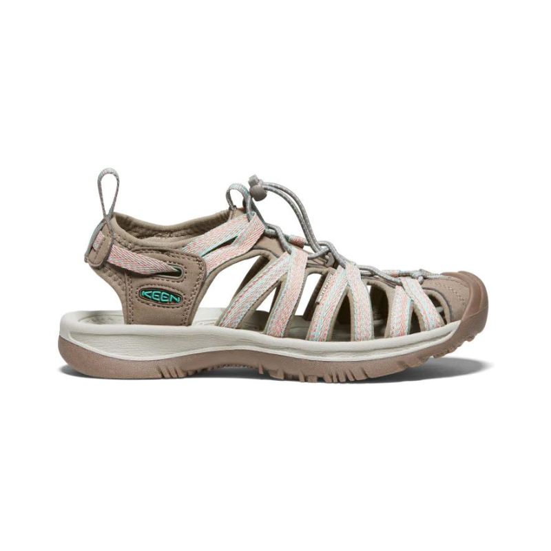 Neu Eingetroffen Keen Whisper Sandalen fur Damen-Taupe/Coral