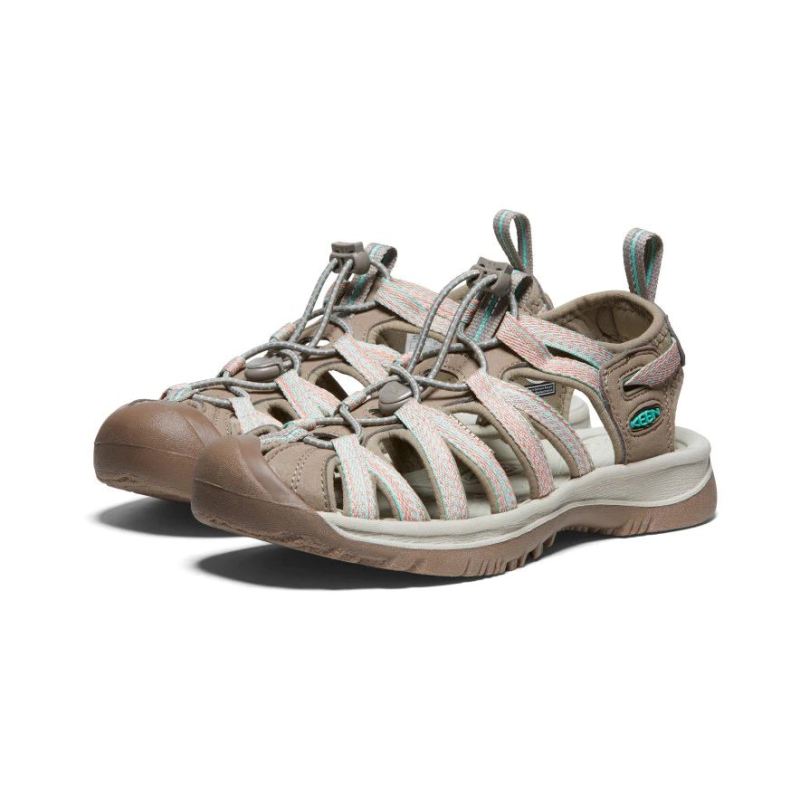Neu Eingetroffen Keen Whisper Sandalen fur Damen-Taupe/Coral