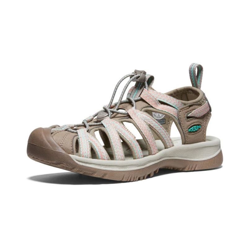 Neu Eingetroffen Keen Whisper Sandalen fur Damen-Taupe/Coral