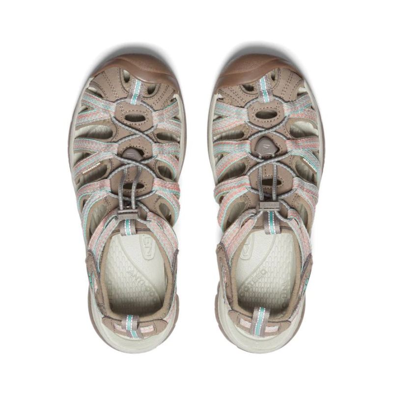 Neu Eingetroffen Keen Whisper Sandalen fur Damen-Taupe/Coral