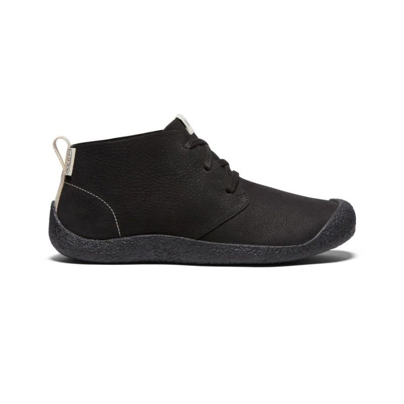 Neu Eingetroffen Keen Mosey Leder-Chukka fur Herren-Black/Black