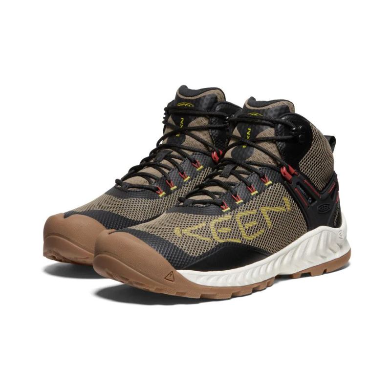 Neu Eingetroffen Keen NXIS EVO Waterproof Mid fur Herren-Brindle/Citronelle