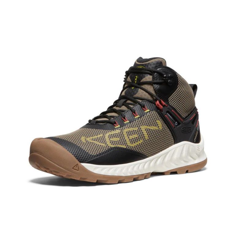 Neu Eingetroffen Keen NXIS EVO Waterproof Mid fur Herren-Brindle/Citronelle
