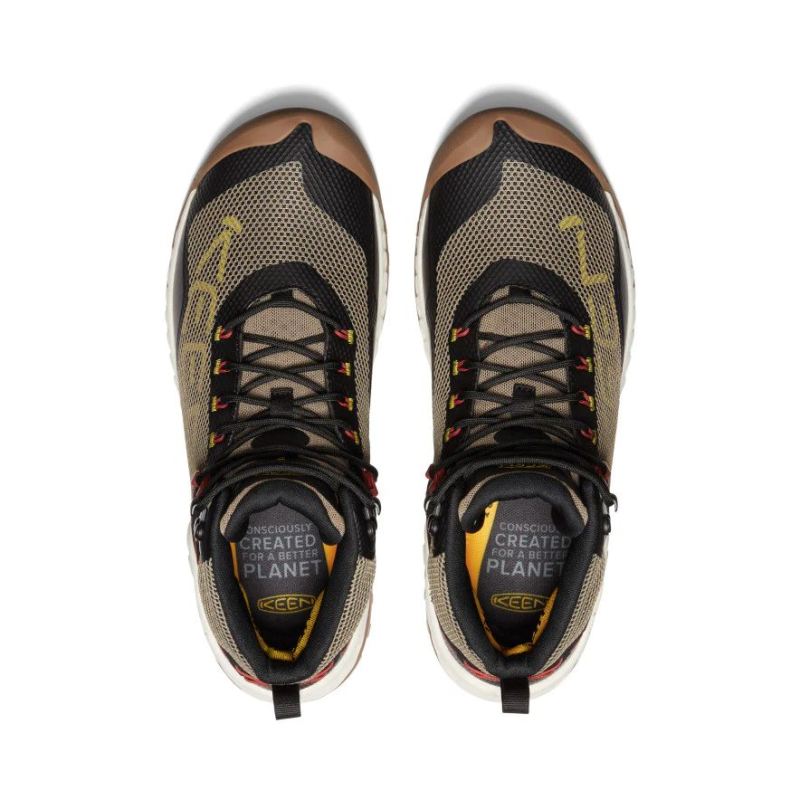 Neu Eingetroffen Keen NXIS EVO Waterproof Mid fur Herren-Brindle/Citronelle
