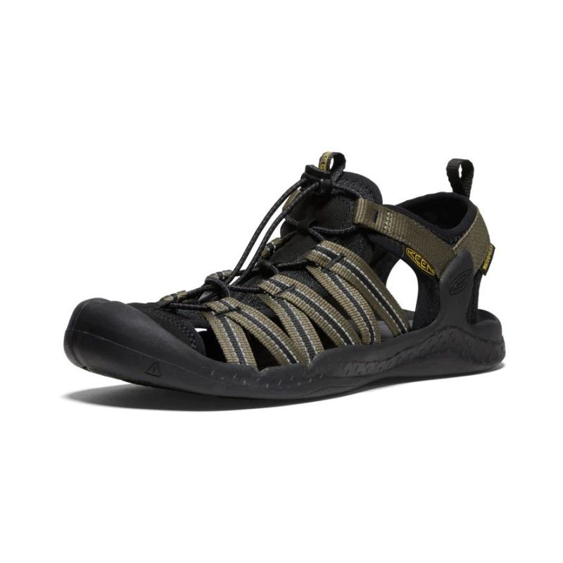 Neu Eingetroffen Keen Drift Creek H2 Sandalen fur Herren-Dark Olive/Black