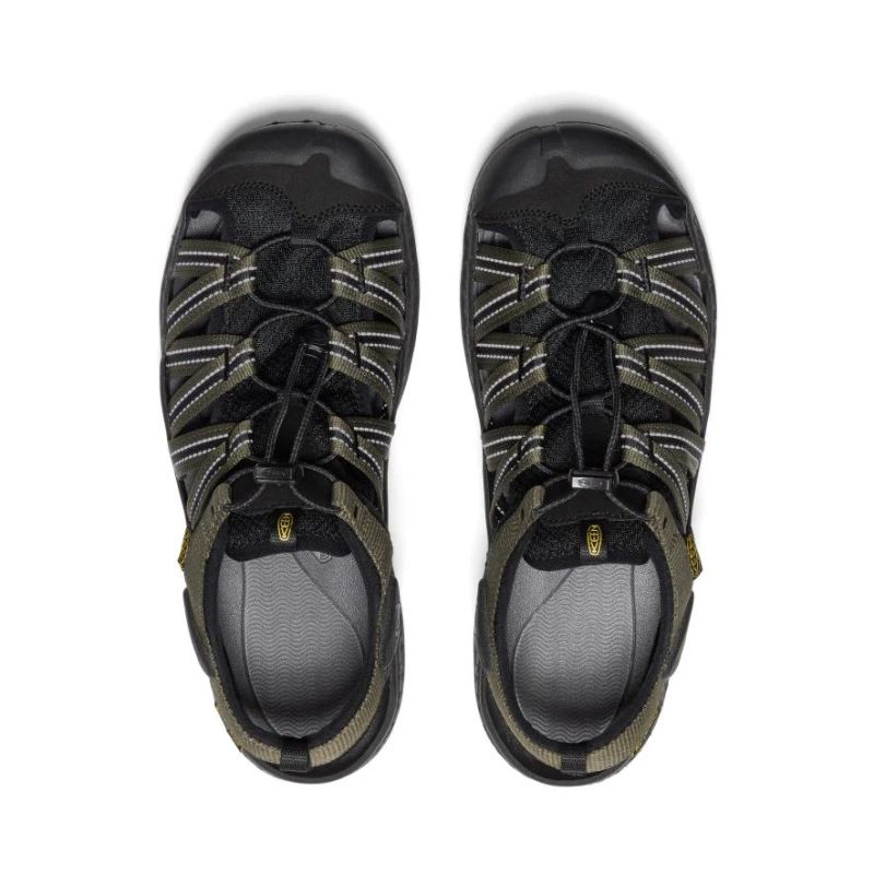 Neu Eingetroffen Keen Drift Creek H2 Sandalen fur Herren-Dark Olive/Black