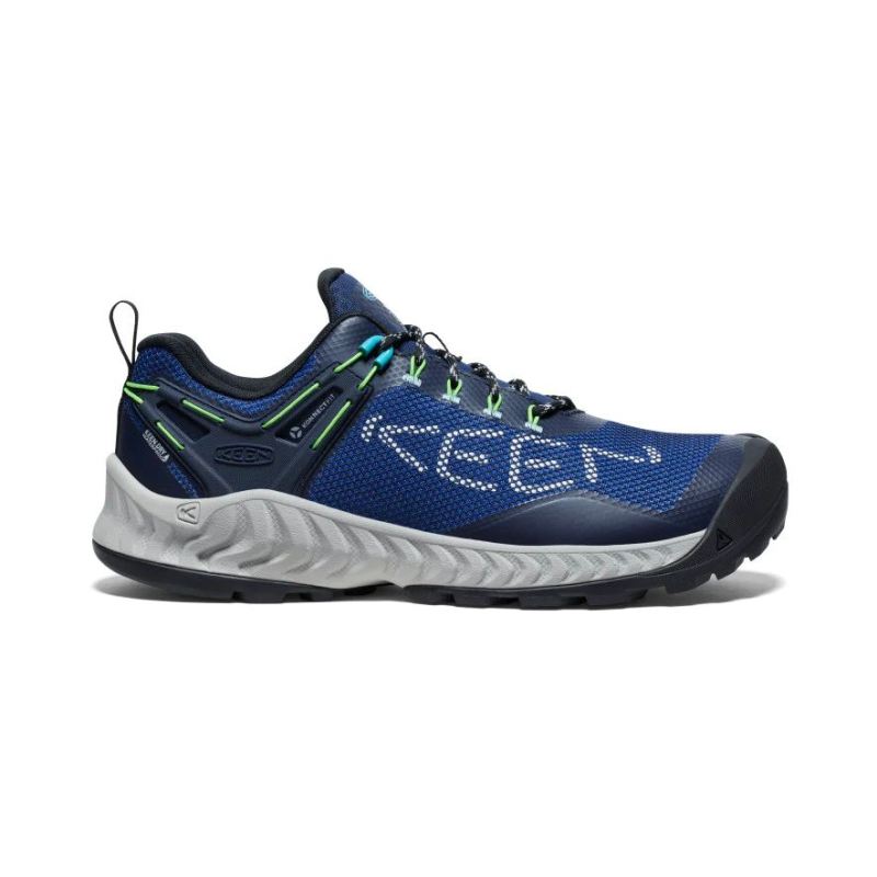 Neu Eingetroffen Keen NXIS EVO Waterproof fur Herren-Sky Captain/Green Flash
