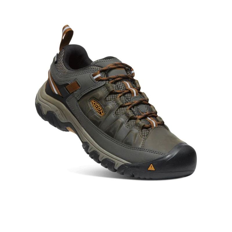 Neu Eingetroffen Keen Targhee III Waterproof Wanderschuhe fur Herren-Black Olive/Golden Brown
