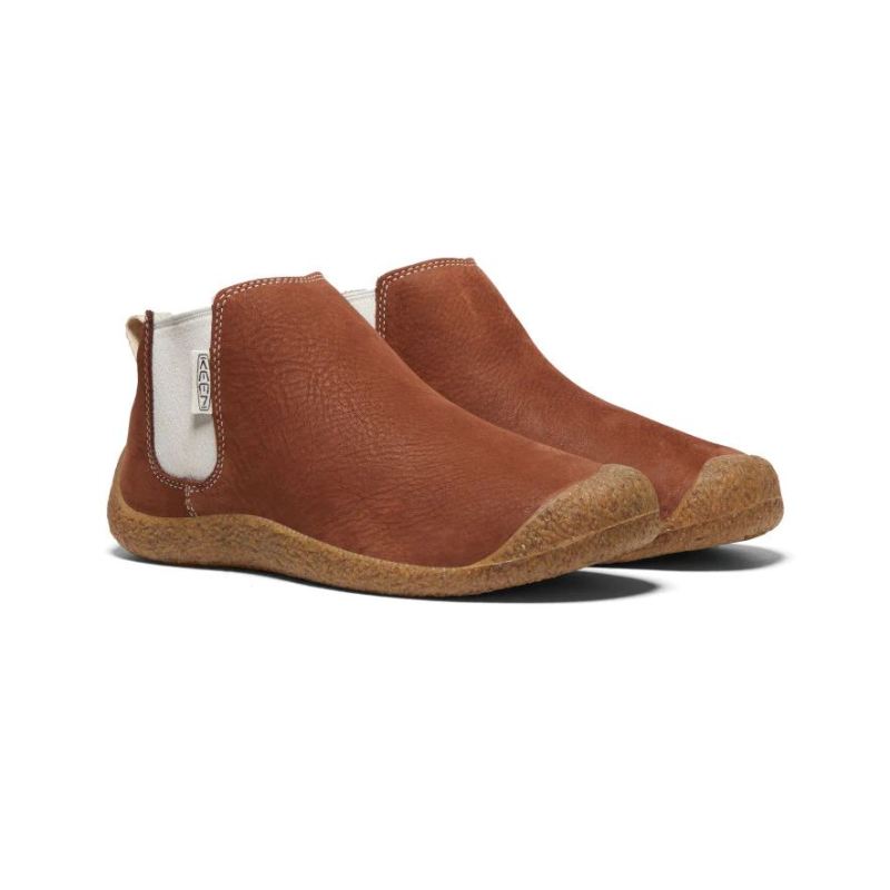 Neu Eingetroffen Keen Mosey Chelsea Lederstiefel fur Damen-Tortoise Shell/Birch